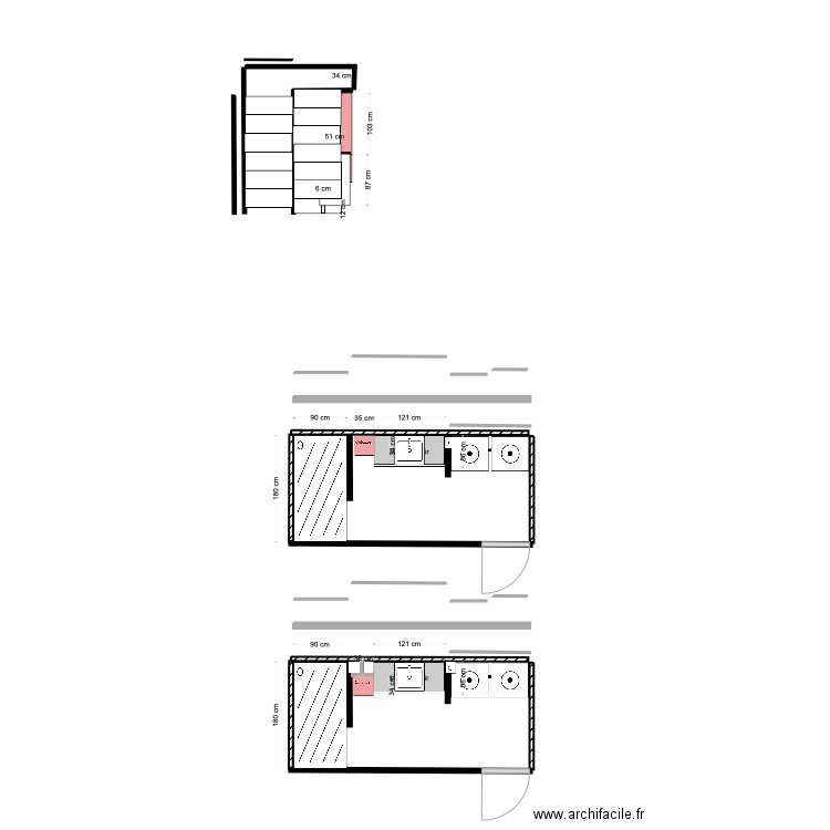 SDB GB5 V4. Plan de 0 pièce et 0 m2