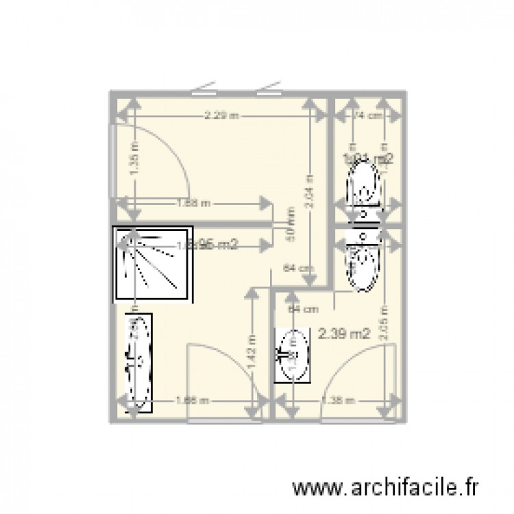 SDB LE GOUEFF 2. Plan de 0 pièce et 0 m2