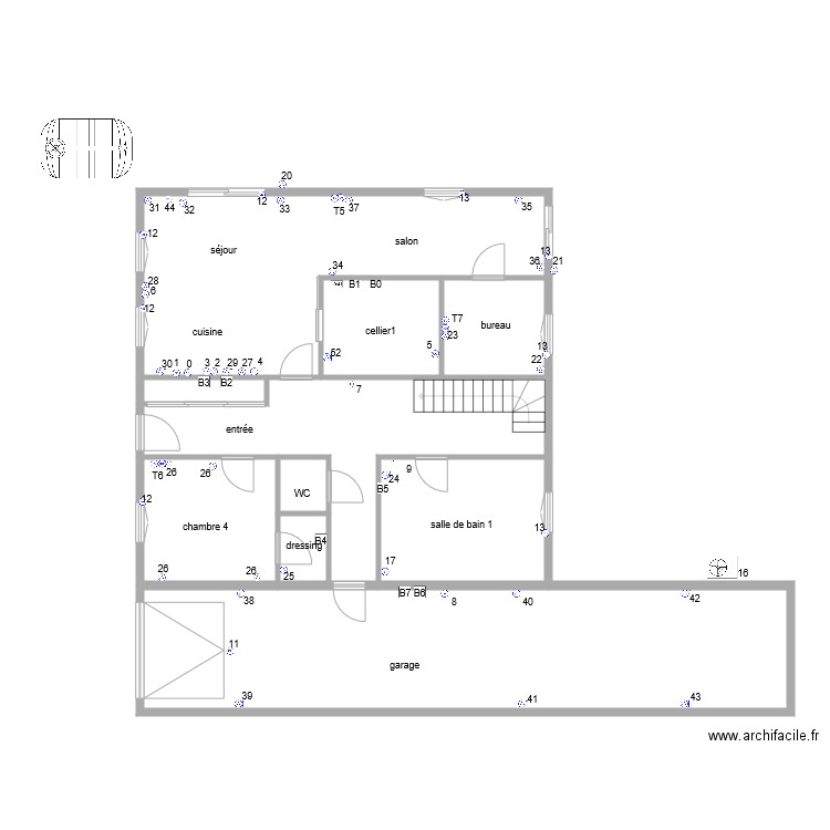 marc rdc prise de courants. Plan de 0 pièce et 0 m2