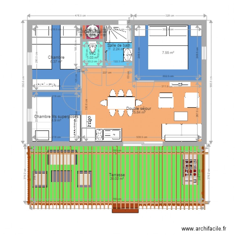 Chalet 3 PRL FD choix final. Plan de 0 pièce et 0 m2