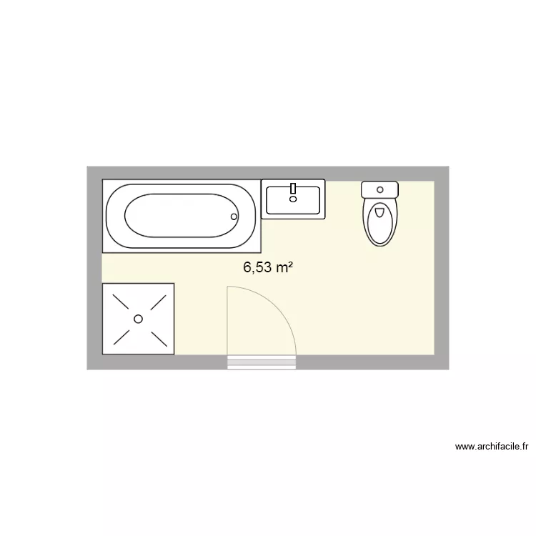 Millot SDB Existant. Plan de Millot SDB Existant. Plan de