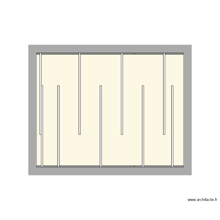 bureau. Plan de 1 pièce et 16 m2