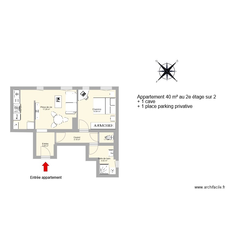 LOCHE. Plan de 0 pièce et 0 m2