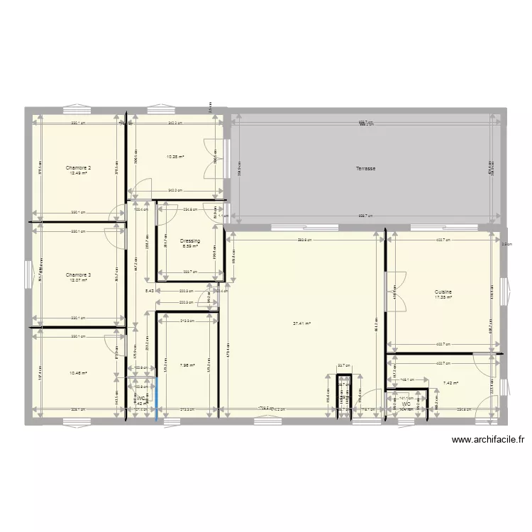 plan version 2. Plan de 