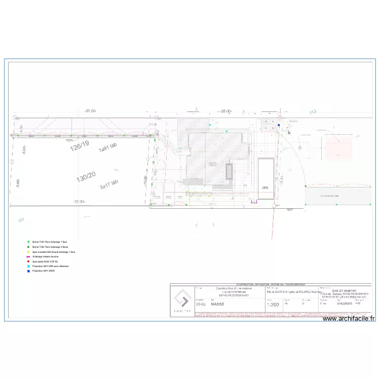 LANG Exterieur. Plan de 