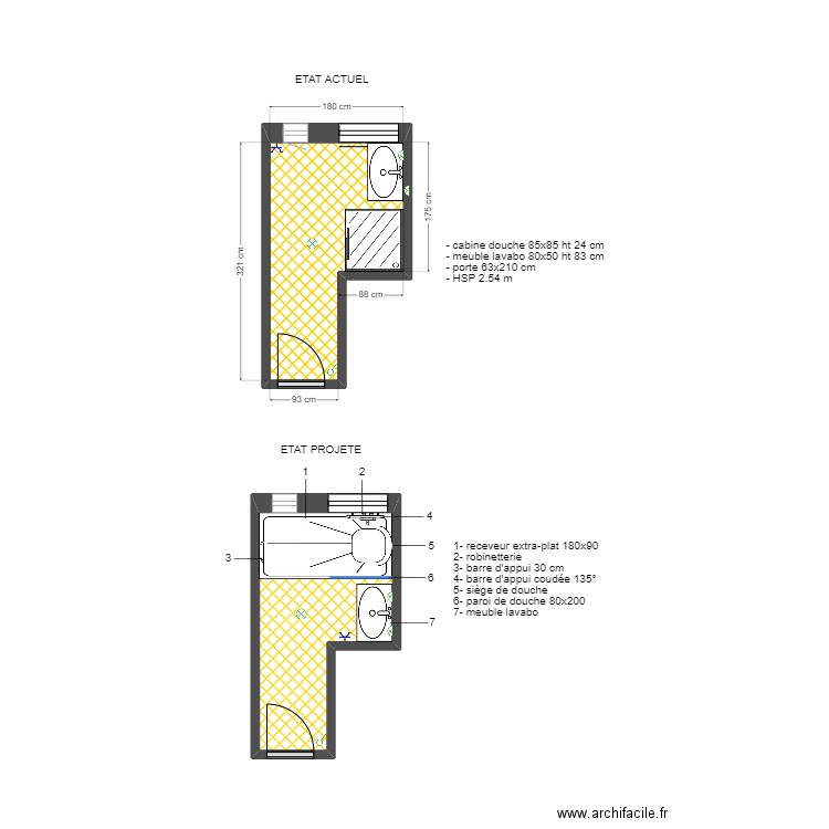 ACCESS MAHE. Plan de 2 pièces et 9 m2