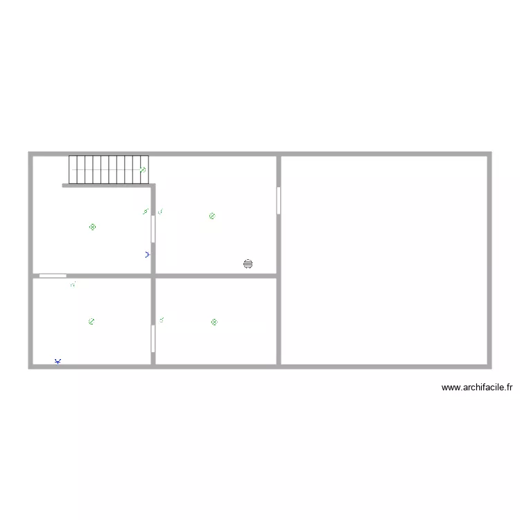 Ferraille Posn caves. Plan de 