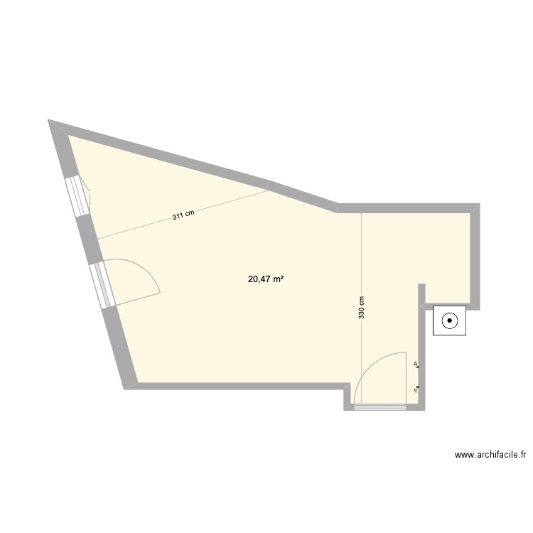 appart dodo. Plan de 0 pièce et 0 m2
