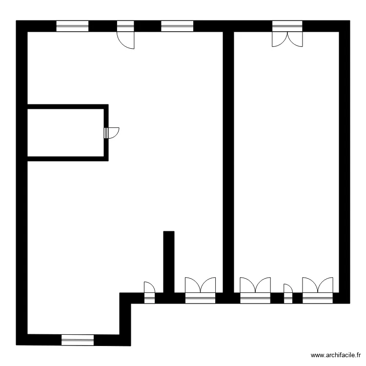 COLOMBIER grange. Plan de 