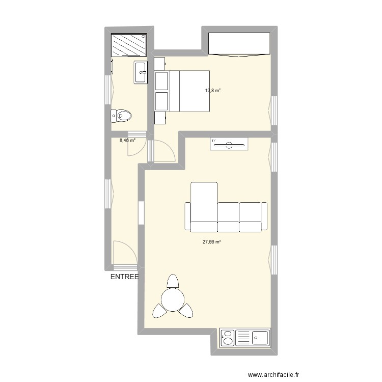 R+1 François G. Plan de 0 pièce et 0 m2