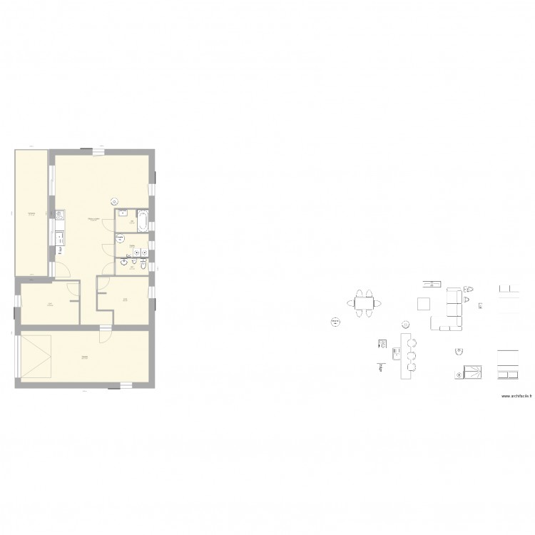 Les Marlesses 1. Plan de 0 pièce et 0 m2