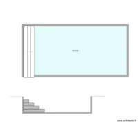 Plan en coupe piscine cugno