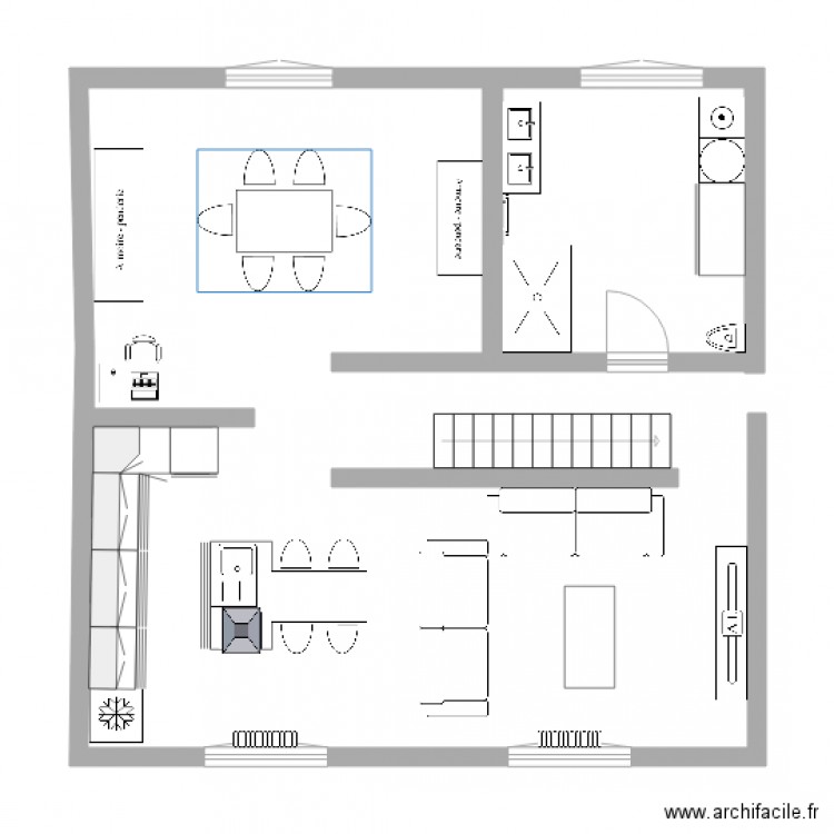 plan rdc. Plan de 0 pièce et 0 m2