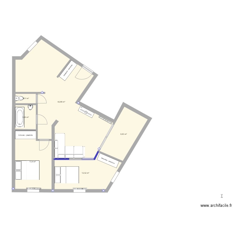 appartement valence. Plan de 0 pièce et 0 m2