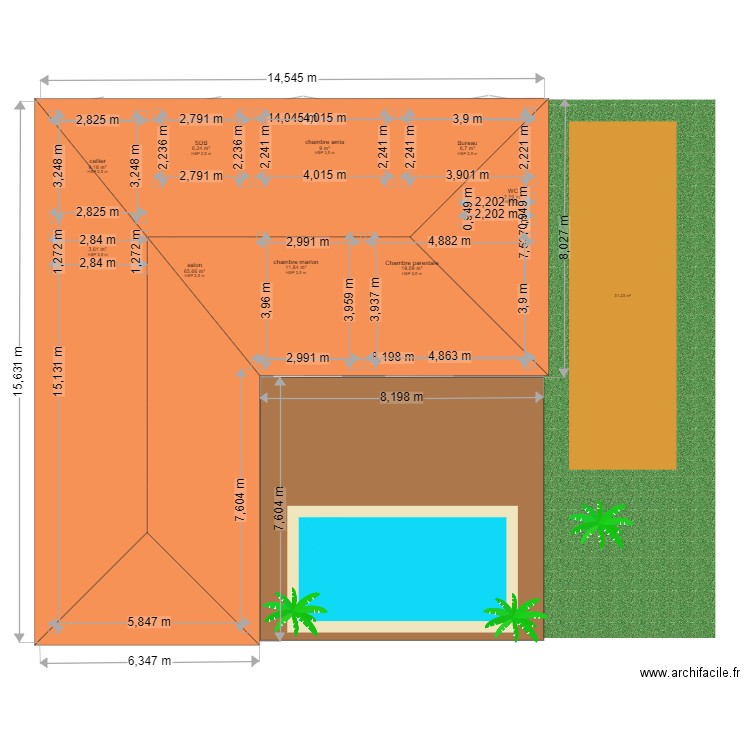 Nouveau projet nouveau avec garage v4. Plan de 0 pièce et 0 m2