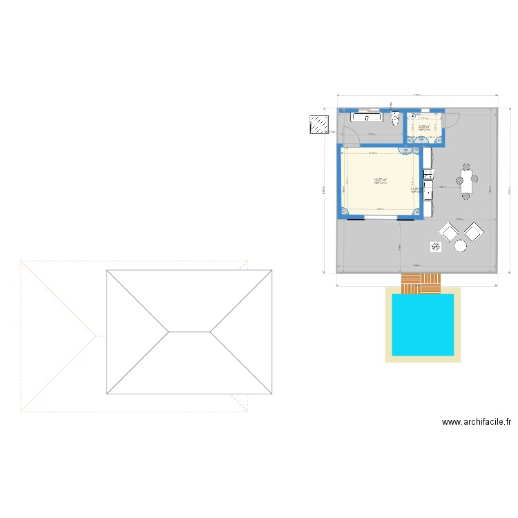 BUNG KYR VERSION DU 2OCT. Plan de 3 pièces et 76 m2