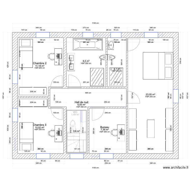 Maison. Plan de 0 pièce et 0 m2