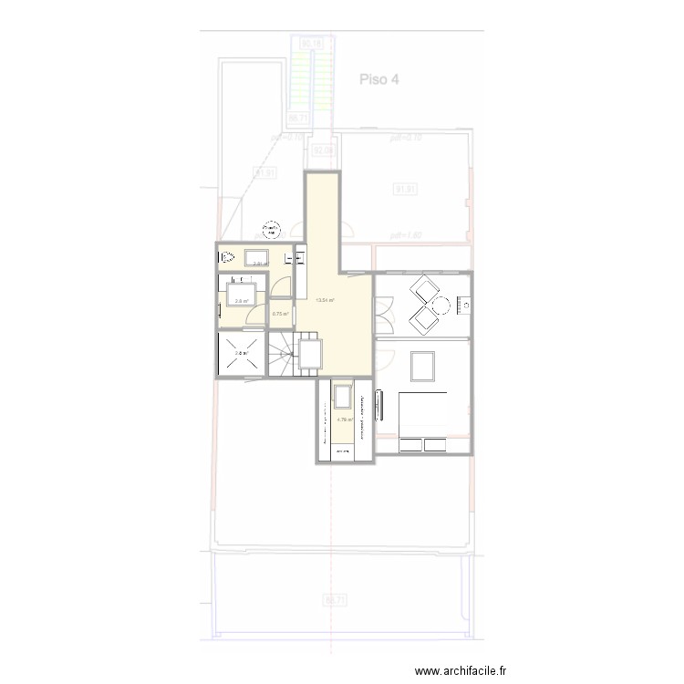 plan sotao 5. Plan de 0 pièce et 0 m2