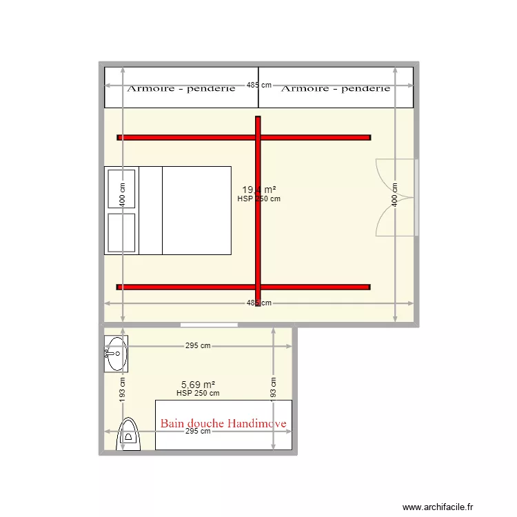 MAYOUX ch h. Plan de 