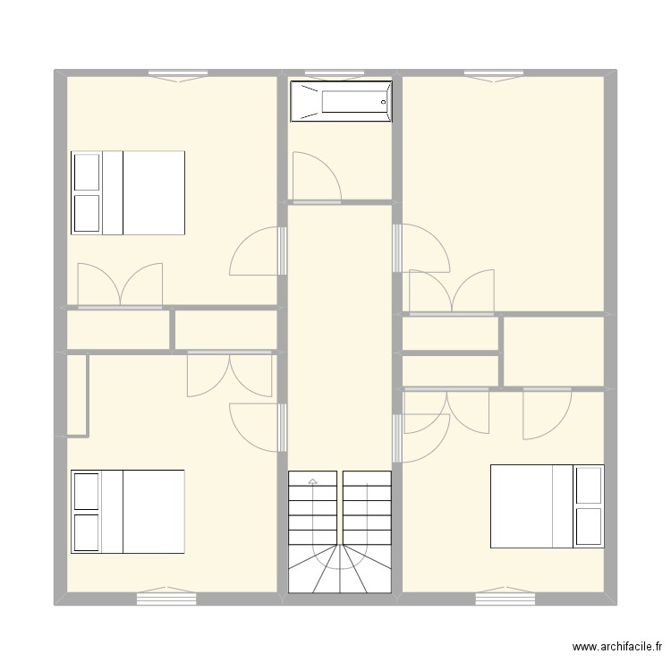 PAUL Alexandra. Plan de 12 pièces et 73 m2