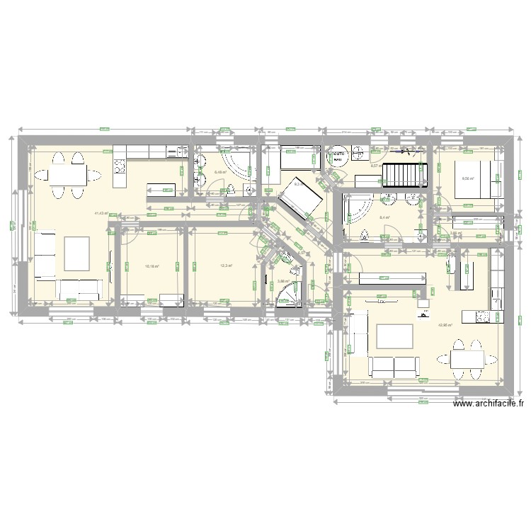 haus. Plan de 0 pièce et 0 m2