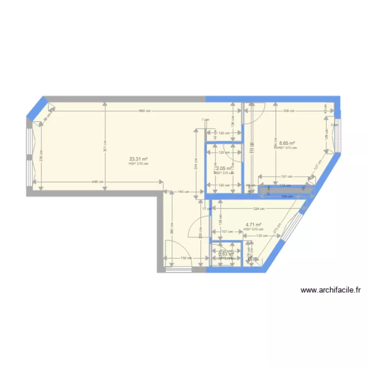 d&eacute;sir&eacute;. Plan de 