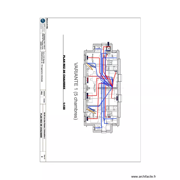 33 et 35 colocation ROSE etage 2022. Plan de 