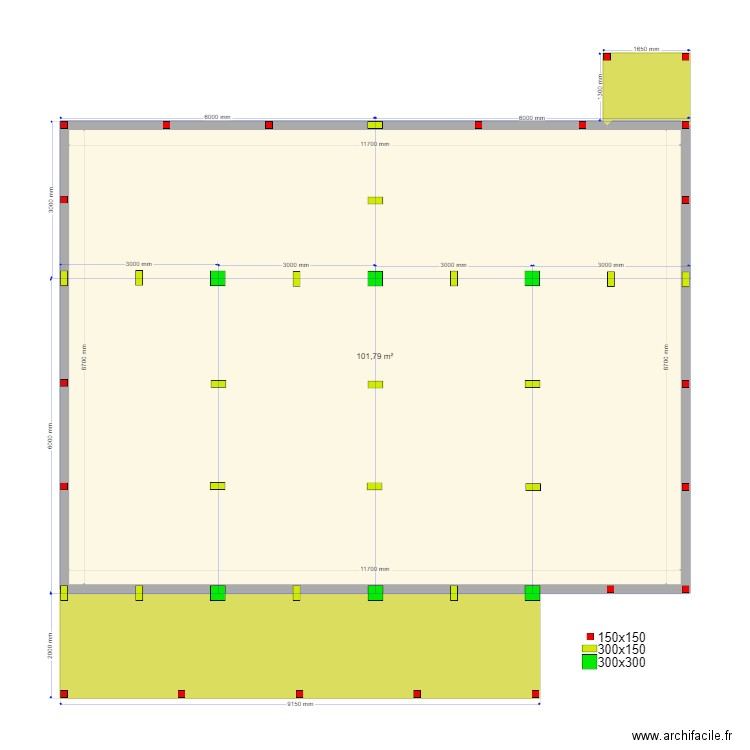 Anton Svai. Plan de 3 pièces et 120 m2