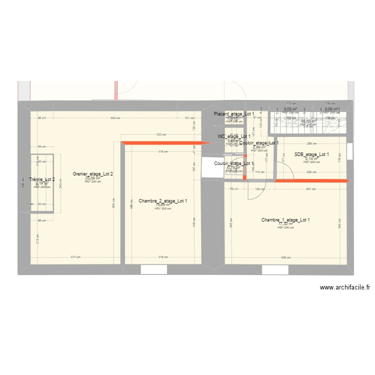 Projet IDR 329 le rocher ruffel 35560 la fontenelle_Brut. Plan de 24 pièces et 200 m2