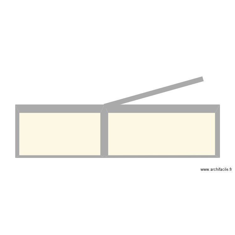 Plan de Coupe avant Extension. Plan de 0 pièce et 0 m2