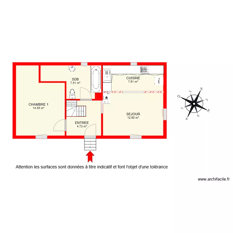 BI 6386 RDC MARIAM. Plan de 