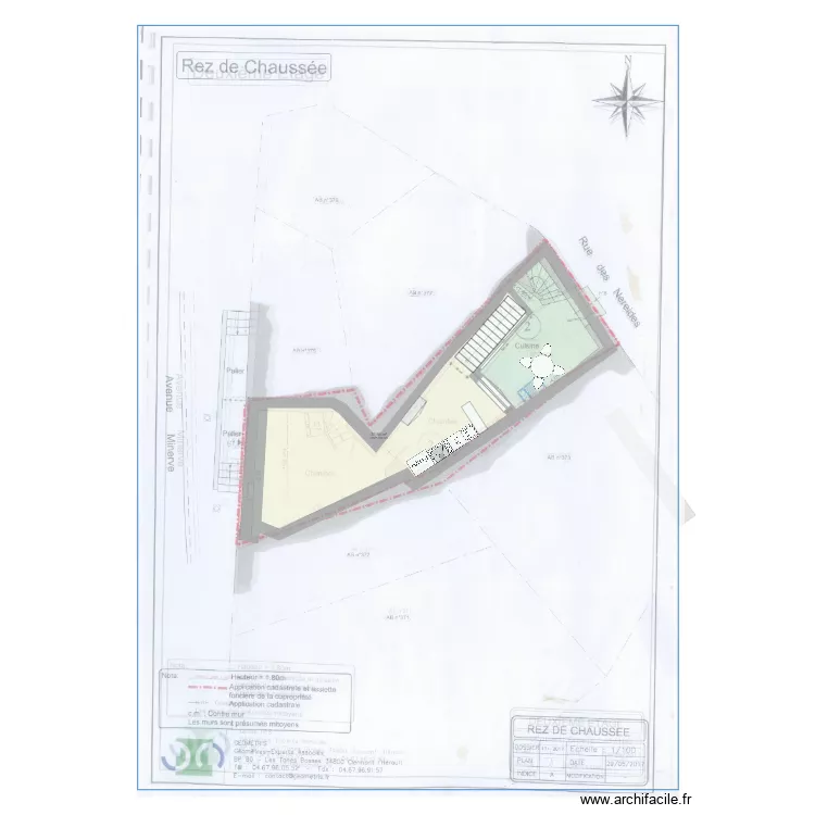 castelnau Novembre. Plan de 