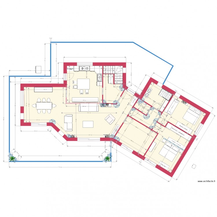 Villa réalisation projet 6 . Plan de 0 pièce et 0 m2
