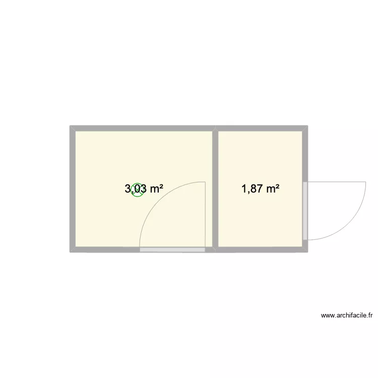 Salle de bain. Plan de 