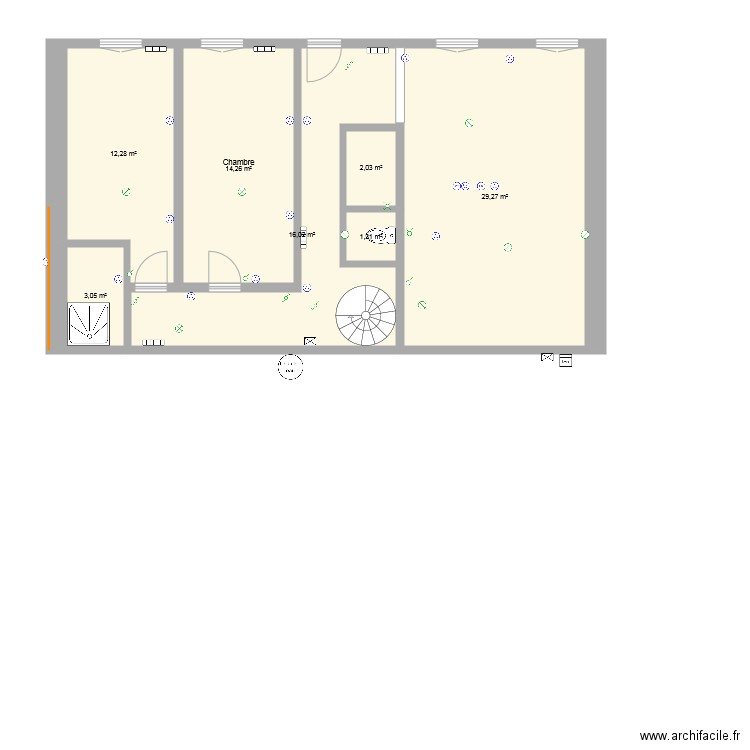 Log 02 2. Plan de 16 pièces et 159 m2