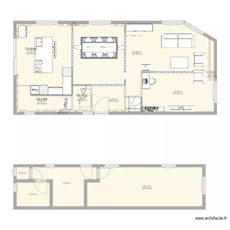 PLAN MAISON BALBRONN APRES 5. Plan de 