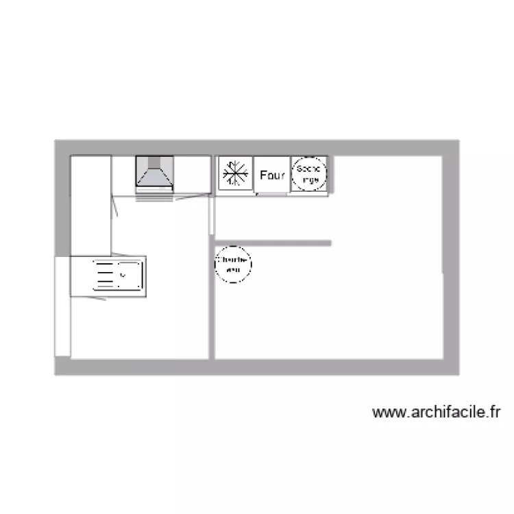 LOUISIERE CUISINE. Plan de 