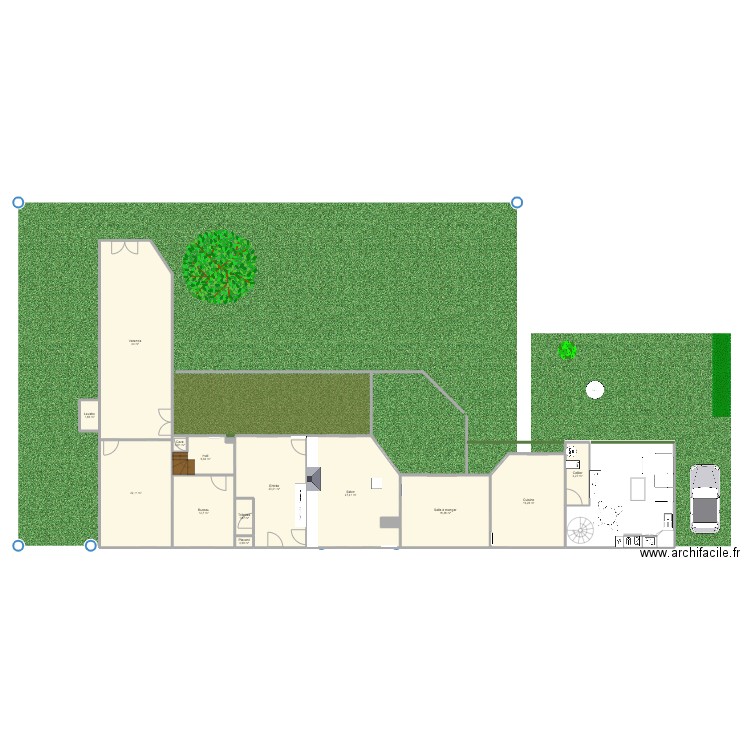 Maison Luzarches. Plan de 15 pièces et 175 m2
