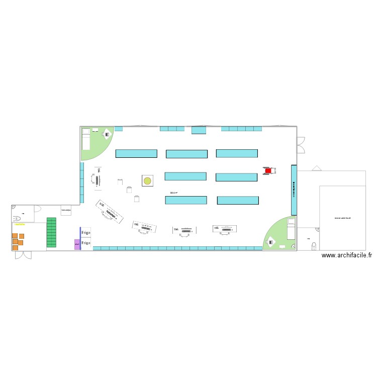 PHARMA INTERNE  bis. Plan de 0 pièce et 0 m2