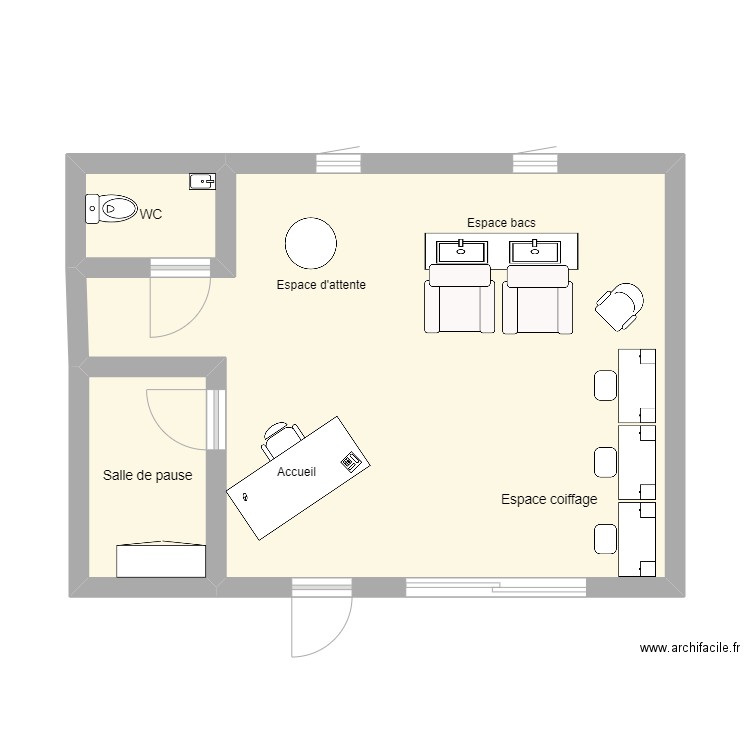 salon de  new. Plan de 0 pièce et 0 m2