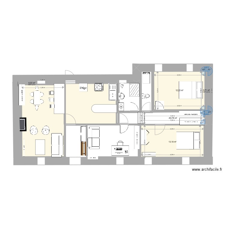 PLAN 2. Plan de 5 pièces et 31 m2