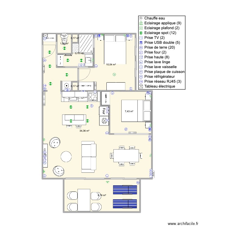 Santa Clara 2 final Version Ilot Central. Plan de 0 pièce et 0 m2