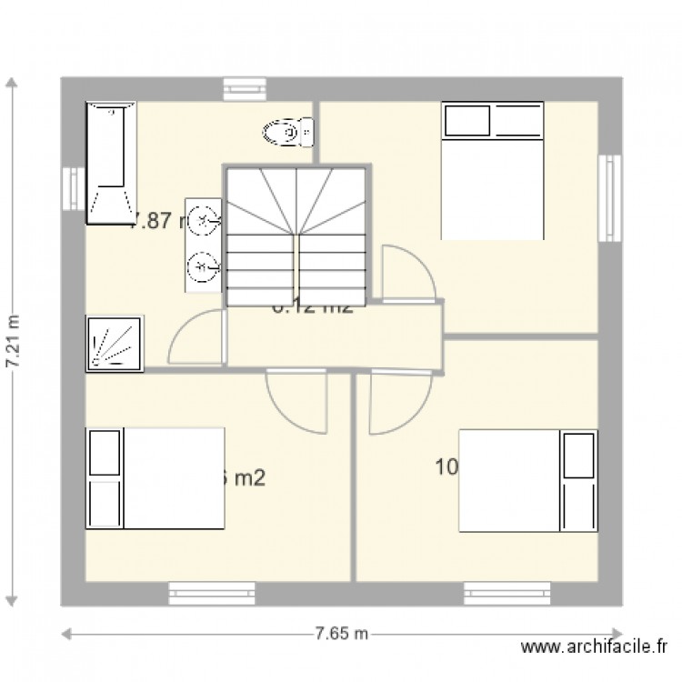 MAISON 1E ETAGE  2 1 avec élément. Plan de 0 pièce et 0 m2