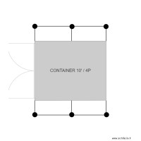 CONTAINER 10 pieds 4 postes