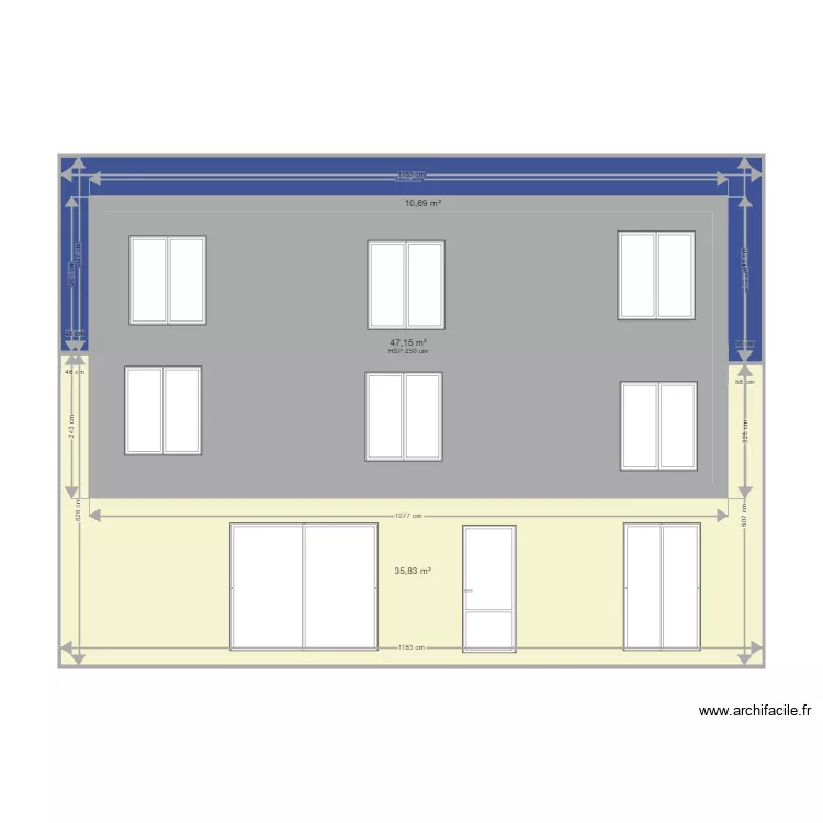 FACADE DP. Plan de 