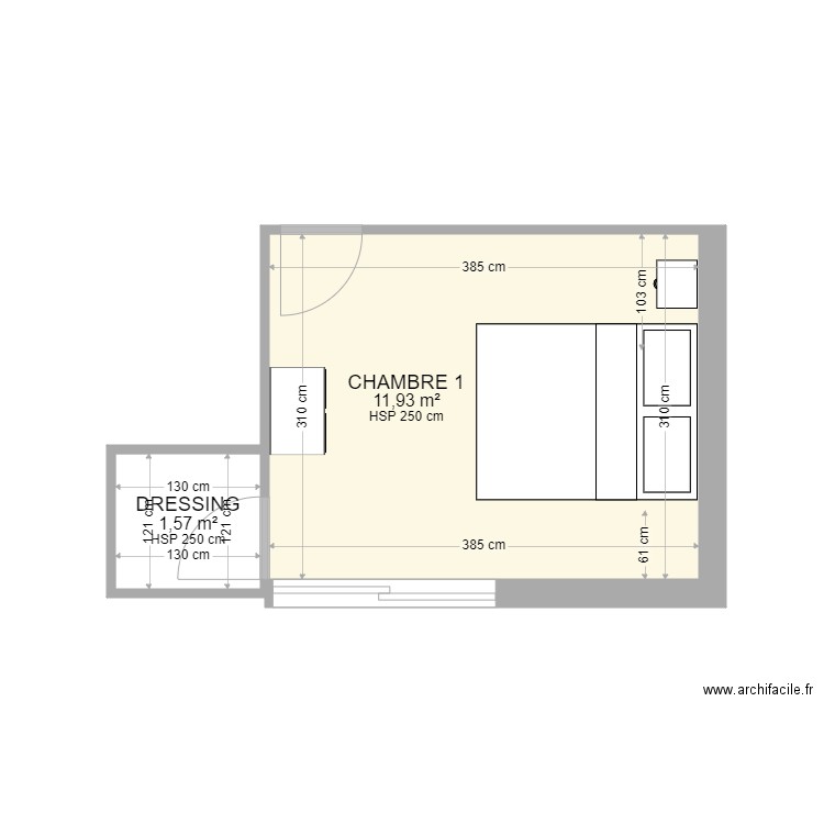 CHAMBRE1B. Plan de 0 pièce et 0 m2
