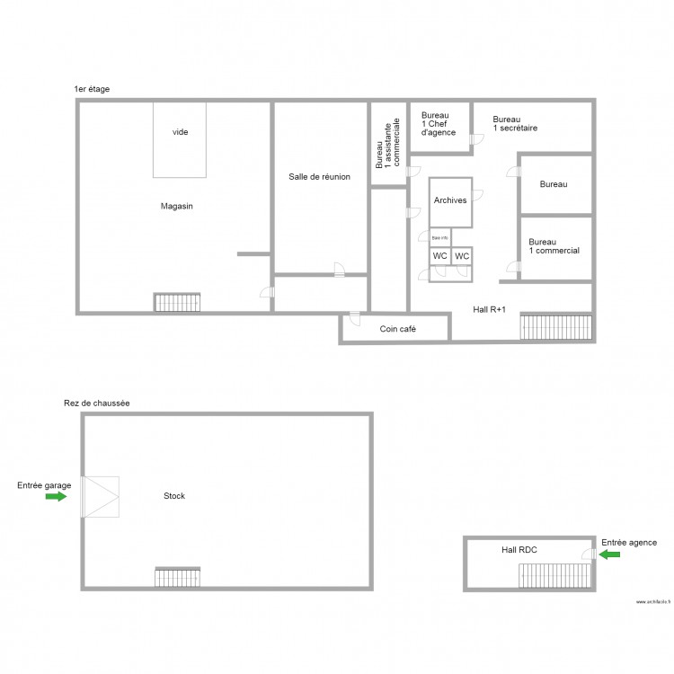 Agence Niederhausbergen. Plan de 0 pièce et 0 m2