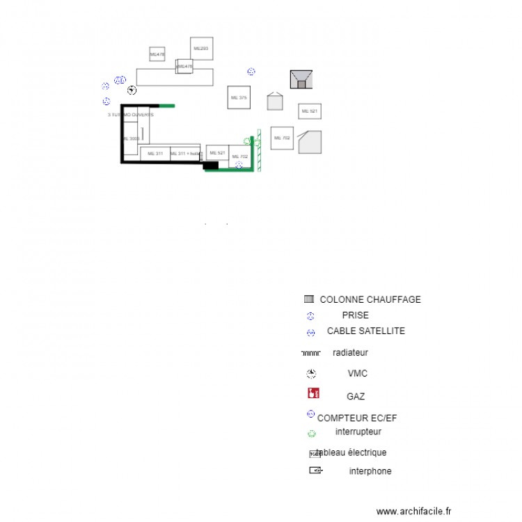 BOURET PROJET cuisine 4. Plan de 0 pièce et 0 m2