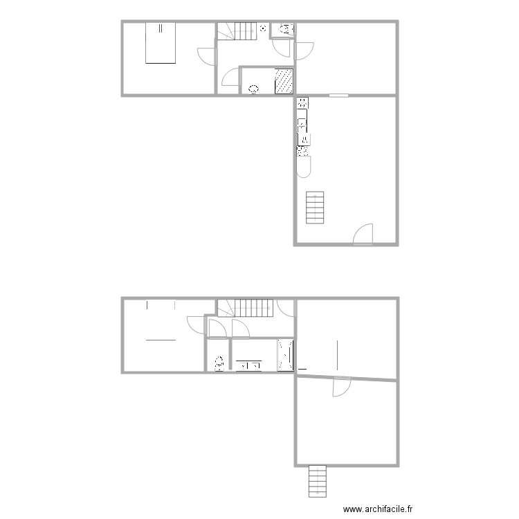 etage appart 2. Plan de 0 pièce et 0 m2