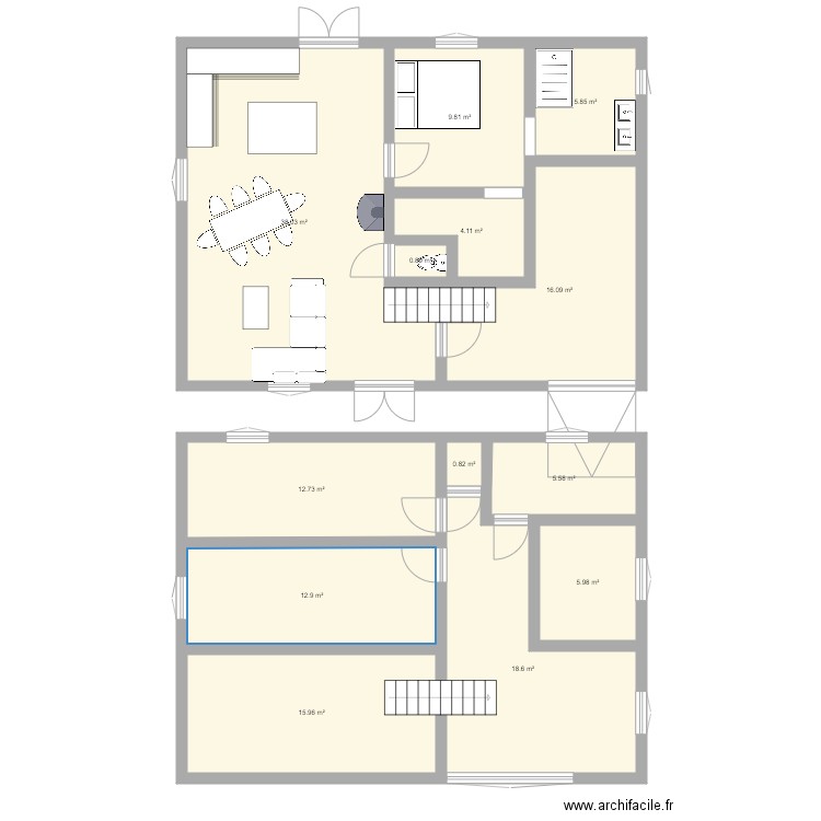 plan1er. Plan de 0 pièce et 0 m2